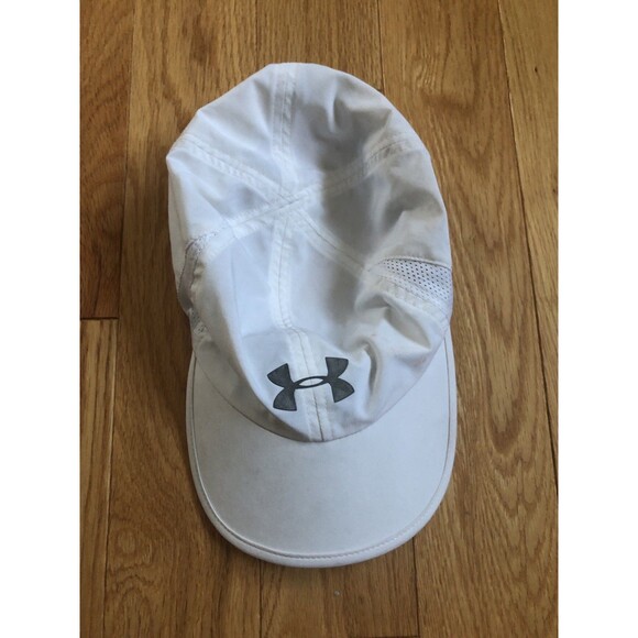 Under Armour Womens Adjustable White Relaxed Fit Baseball Hat Cap Mesh - Picture 1 of 5